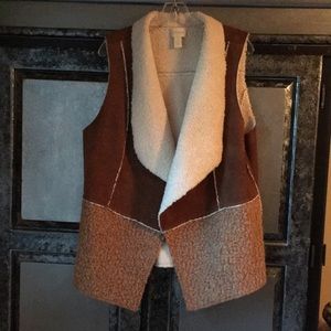 Chico’s Leather Look Vest